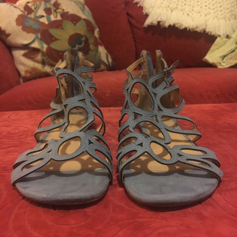 Blue sandals